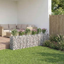 Gabion højbed 2 pcs Sølv
