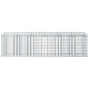 Gabion højbed 2 pcs Sølv
