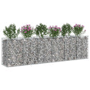 Gabion højbed 2 pcs Sølv