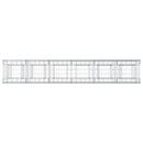 Gabion højbed 2 pcs Sølv