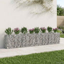 Gabion højbed 3 pcs Sølv