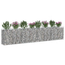Gabion højbed 3 pcs Sølv