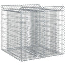 Gabion højbed 2 pcs Sølv