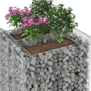 Gabion højbed 2 pcs Sølv