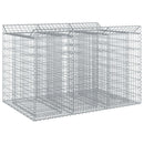 Gabion højbed 2 pcs Sølv