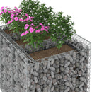 Gabion højbed 2 pcs Sølv