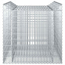 Gabion højbed 2 pcs Sølv