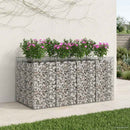 Gabion højbed 2 pcs Sølv