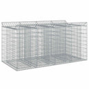 Gabion højbed 2 pcs Sølv