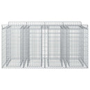 Gabion højbed 2 pcs Sølv