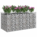 Gabion højbed 2 pcs Sølv