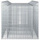 Gabion højbed 2 pcs Sølv