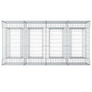 Gabion højbed 2 pcs Sølv