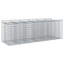 Gabion højbed 3 pcs Sølv