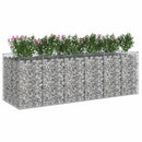 Gabion højbed 3 pcs Sølv