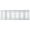 Gabion højbed 3 pcs Sølv