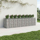 Gabion højbed 4 pcs Sølv