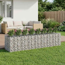 Gabion højbed 4 pcs Sølv