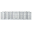 Gabion højbed 4 pcs Sølv