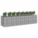 Gabion højbed 4 pcs Sølv