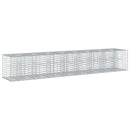 Gabion højbed 2 pcs Sølv 340 x 60 x 55 cm Galvaniseret stål