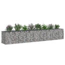 Gabion højbed 2 pcs Sølv 340 x 60 x 55 cm Galvaniseret stål