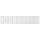 Gabion højbed 2 pcs Sølv 340 x 60 x 55 cm Galvaniseret stål