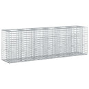 Gabion højbed 2 pcs Sølv 250 x 50 x 80 cm Galvaniseret stål