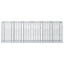 Gabion højbed 2 pcs Sølv 250 x 50 x 80 cm Galvaniseret stål