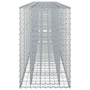 Gabion højbed 2 pcs Sølv 330 x 50 x 80 cm Galvaniseret stål