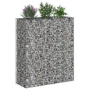 Gabion højbed 2 pcs Sølv 130 x 50 x 150 cm Galvaniseret stål