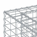 Gabion højbed 2 pcs Sølv 170 x 50 x 150 cm Galvaniseret stål