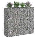 Gabion højbed 2 pcs Sølv 170 x 50 x 150 cm Galvaniseret stål
