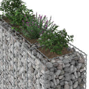 Gabion højbed 2 pcs Sølv 170 x 50 x 150 cm Galvaniseret stål