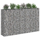 Gabion højbed 3 pcs Sølv 250 x 50 x 150 cm Galvaniseret stål