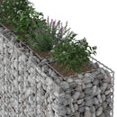 Gabion højbed 3 pcs Sølv 250 x 50 x 150 cm Galvaniseret stål