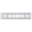 Gabion højbed 3 pcs Sølv 250 x 50 x 150 cm Galvaniseret stål
