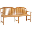 Håndskåret Rosenbænk 150 x 60 x 90 cm Massiv Teaktræ