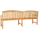 Håndskåret Rosenbænk 228 x 60 x 90 cm Massiv Teaktræ