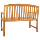 Håndskåret Rosenbænk 114 x 60 x 95 cm Massiv Teaktræ