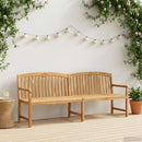 Håndskåret Rosenbænk 228 x 61 x 94,5 cm Massiv Teaktræ