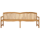 Håndskåret Rosenbænk 228 x 61 x 94,5 cm Massiv Teaktræ
