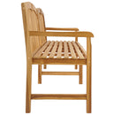 Håndskåret Rosenbænk 228 x 61 x 94,5 cm Massiv Teaktræ