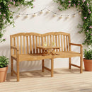 Håndskåret Rosenbænk 155 x 60 x 94 cm Massiv Teaktræ