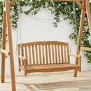 Gyng Bænk 114 x 60 x 60,5 cm Massiv Teaktræ Naturfarvet