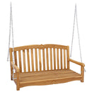 Gyng Bænk 114 x 60 x 60,5 cm Massiv Teaktræ Naturfarvet