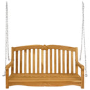 Gyng Bænk 114 x 60 x 60,5 cm Massiv Teaktræ Naturfarvet