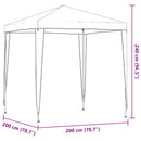 Party Tent 200 x 200 x 240 cm Rød PE og stål