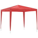 Party Tent 250 x 250 x 240 cm Rød PE og stål