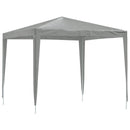Party Tent 250 x 250 x 240 cm Lysegrå PE og stål